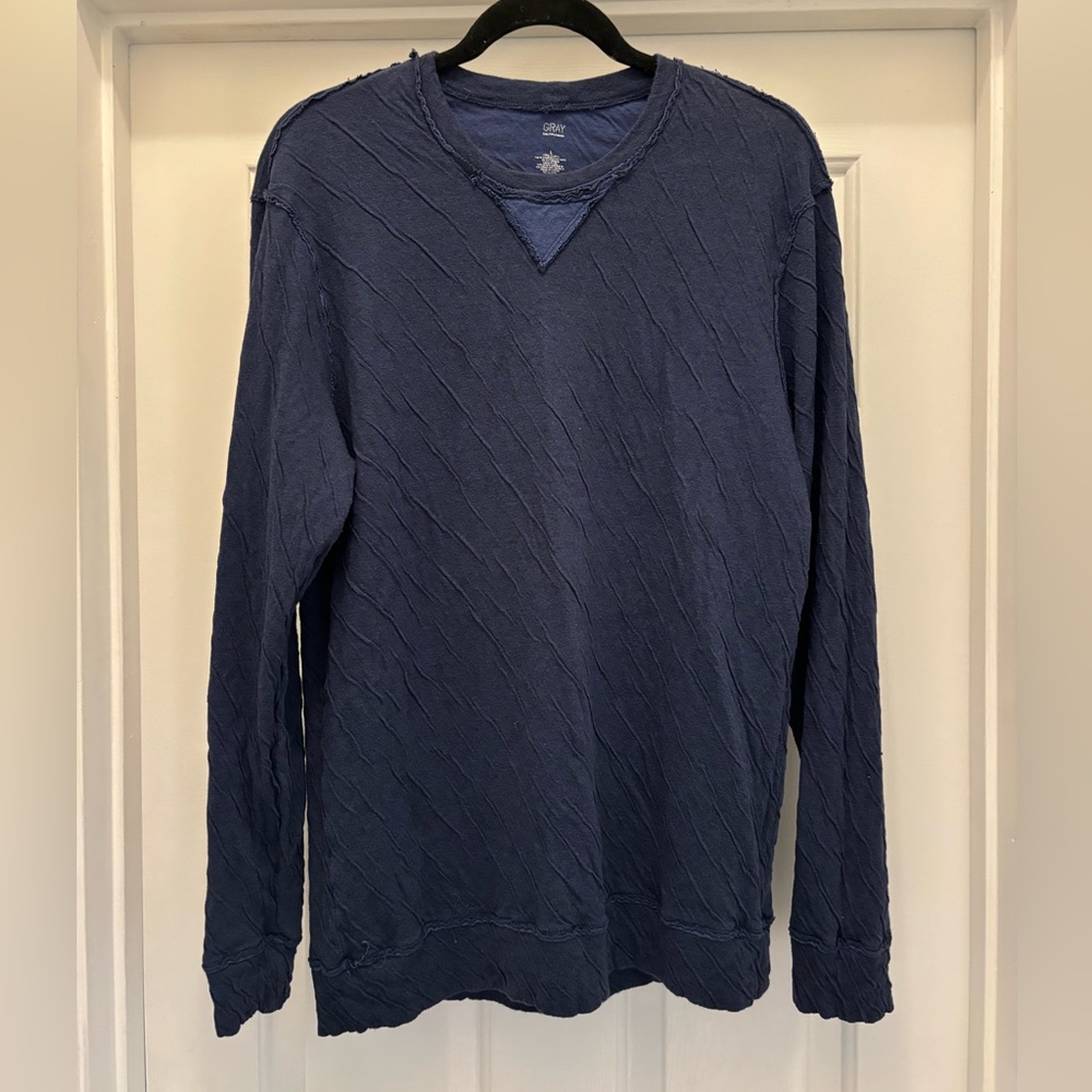 GRAY | Saks Fifth Avenue Long Sleeve Top Size Large